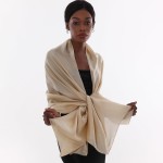 RUI VTRON Lenço Bege Feminino, Xales E Envoltórios De Pashmina Para Vestidos De Noite, Como Lenço De Seda Chiffon Para Casamento Nupcial - Imagem 7