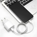 Kit Carregador Turbo Linha Premium Compativel C/Iphone, Cabo Usb-C-Lightning + Fonte Carregador 30W Ultra Rapido Compatível iPhone X Xr SE 11 12 13 14 - Imagem 8