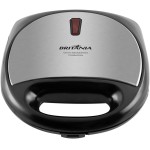 Sanduicheira e grill, Crome inox, Preto, 110V, Britânia - Imagem 2