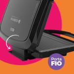 Sanduicheira Elétrica Cadence Toast & Grill, Preta, 750W, 220V, SAN260 - Imagem 8