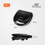 MONDIAL Sanduicheira Fast Grill & Sandwich, Preto, 750W, 110V - S-12 - Imagem 6