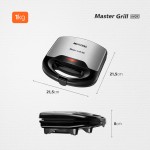 MONDIAL Sanduicheira Master Grill, Preto/Inox, 750W, 220V - S-20 - Imagem 6