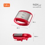 MONDIAL Sanduicheira Grill Premium, Vermelho/Inox, 800W, 220V - S-19 - Imagem 6