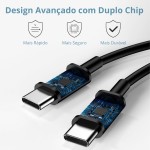 Carregador Turbo 45W + Cabo USB-C de 1m - Carregamento Rápido e Eficiente para iOS, Android, Tablets - Tecnologia GaN, Segurança Garantida - Imagem 4