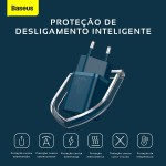 Carregador de Parede Tipo C Baseus Super Quick Charger 20W (Azul) - Imagem 7