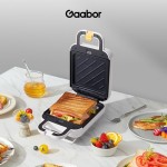 Mini Sanduicheira Elétrica Grill Antiaderente 600w 127v - Gaabor - Imagem 6