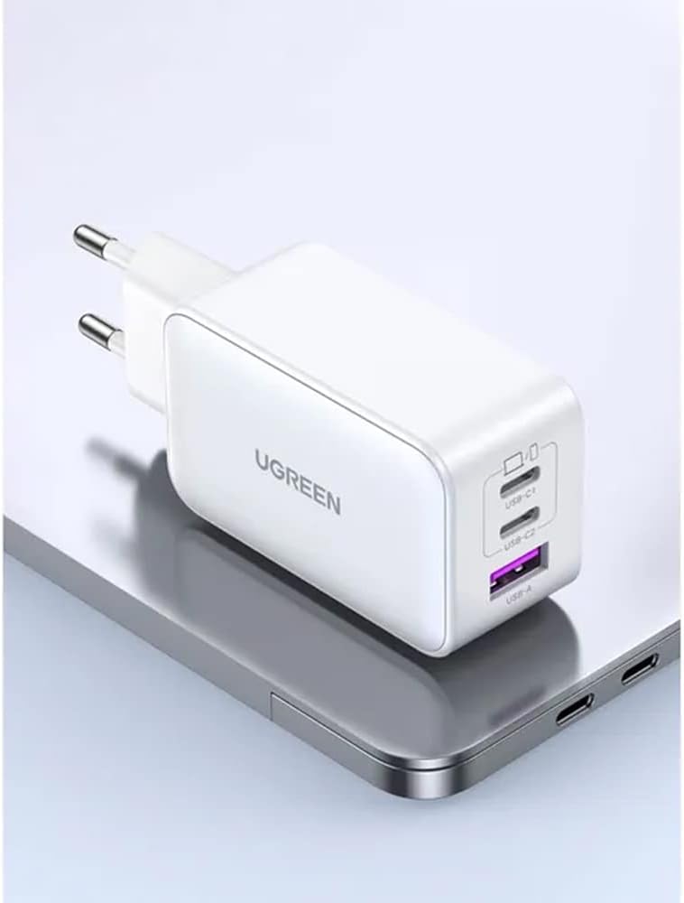 QCYDOBRASIL Carregador de Parede 65W Portas 2 USB A + 1 Porta USB Tipo C Compatível com MacBook iPhone Samsung Xiaomi Laptops e Mais - Imagem 4
