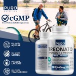 Treonato Puro Nutrition Magnésio + L-Treonina, Alto Teor de Magnésio por Porção, 180 Cápsula - Imagem 4
