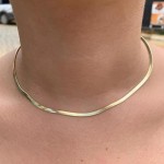 Choker Grossa Banhado A Ouro 18k Antialérgico - Imagem 7