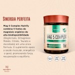 Nutrify Complexo Mag 5 – 90 Cápsulas - Suplemento Fonte de Magnésio para Equilíbrio e Bem-Estar - Imagem 6