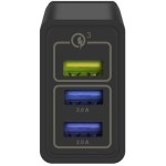 Gshield Carregador de Parede Universal Turbo Triplo 3 Portas USB A, Potência de até 18W Fast Charge e Qualcomm 3.0 (Preto) - Imagem 3