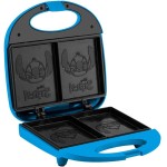 Sanduicheira Elétrica Mallory Stitch – Placas com Design, Superfície Antiaderente, Luzes LED, Alça com Toque Frio e Trava de Segurança - 127V - Imagem 3