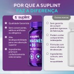Magnésio Dimalato 300 mg com Vitamina B6 – Suplemento Vitamínico Vegano | Sem Glúten e Sem OGM – 60 Cápsulas - Imagem 6