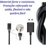 Carregador Turbo Android 30W 4.0 Entrada Tipo C Cabo USB Tipo C 1m Preto Universal Carregador de Parede PREMIUM APPARI - Imagem 3