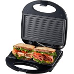 Sanduicheira Elétrica Mallory Classic Grill – 2 em 1, Grelha e Assa Pães, Carnes, Peixes e Legumes, Placas Antiaderentes, Luzes LED- 127V - Imagem 3