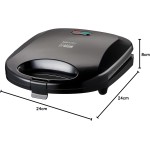 Sanduicheira Elétrica Mallory Classic Grill – 2 em 1, Grelha e Assa Pães, Carnes, Peixes e Legumes, Placas Antiaderentes, Luzes LED- 127V - Imagem 7