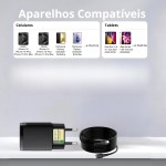 Carregador Turbo Compatível com Samsung Galaxy, Motorola, Novo Iphone 15/16 - Fonte 20W, Carregamento Rápido e Eficiente para Android/IOS + Cabo USB-C de 1m - Imagem 7