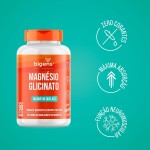 Magnésio Glicinato, Quelato, 350mg de magnésio elementar, 90 Cápsulas, Bigens (Unidade) - Imagem 3