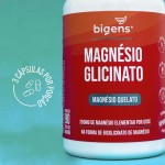 Magnésio Glicinato, Quelato, 350mg de magnésio elementar, 90 Cápsulas, Bigens (Unidade) - Imagem 5