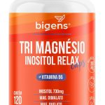 Tri Magnésio (dimalato, quelato e taurato) Inositol Relax CAPS, Vitamina B6, 120 Cápsulas, Bigens (Unidade)