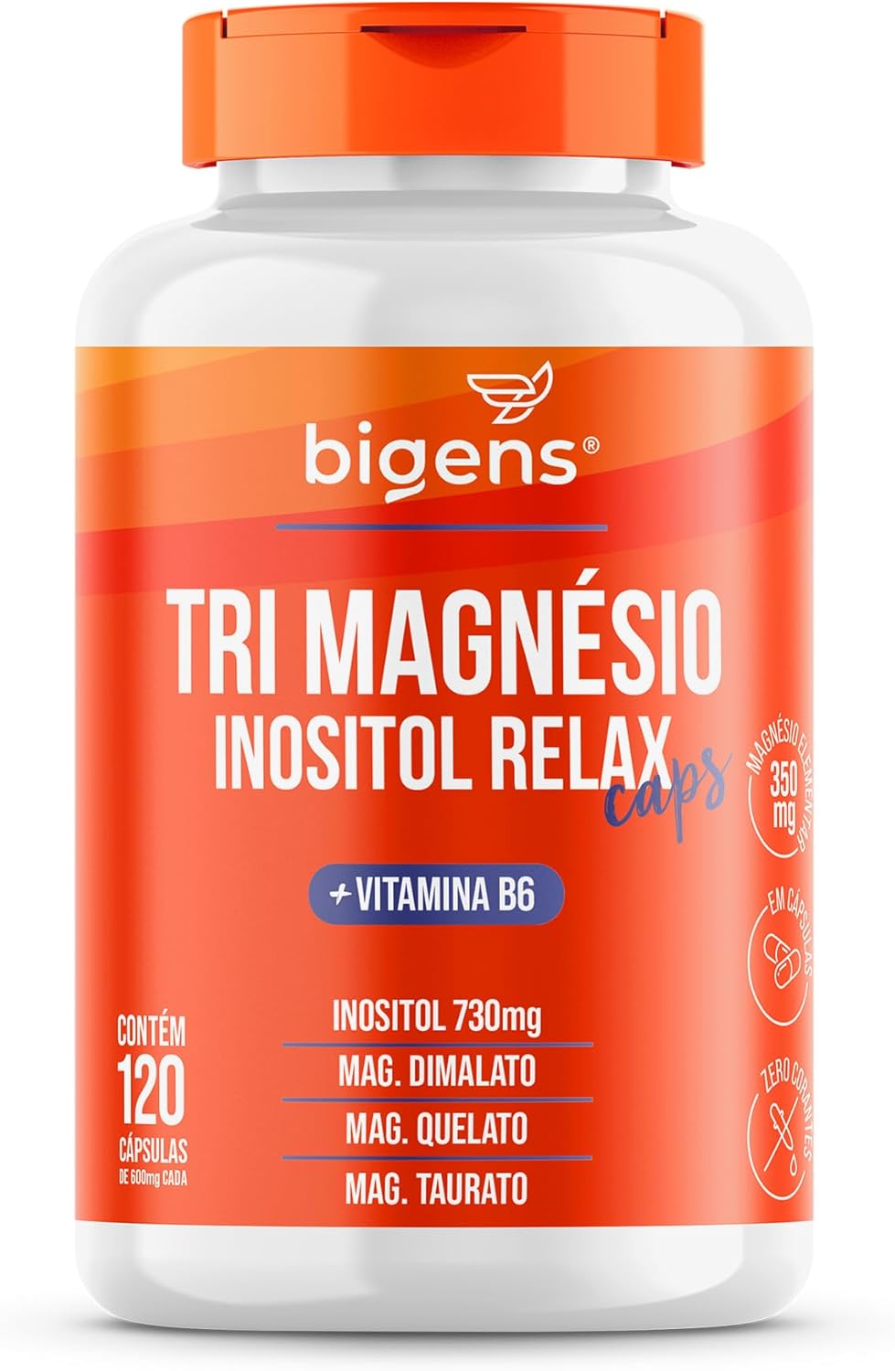 1769436723_Tri-Magnesio-dimalato-quelato-e-taurato-Inositol-Relax-CAPS-Vitamina.jpg Tri Magnésio (dimalato, quelato e taurato) Inositol Relax CAPS, Vitamina B6, 120 Cápsulas, Bigens (Unidade)