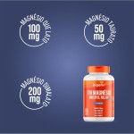 Tri Magnésio (dimalato, quelato e taurato) Inositol Relax CAPS, Vitamina B6, 120 Cápsulas, Bigens (Unidade) - Imagem 3