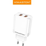 H'MASTON Carregador 2 Portas Usb 5.1A Rápido Com Cabo 1 Metro Compatível Com Celular Android iPhone Samsung (PRETO, V8) - Imagem 7