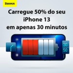 Carregador de Parede Baseus Compact Quick Charger 2U+C 30W Preto - Imagem 7