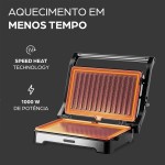 WAP Sanduicheira Grill em Inox WS1000 2 em 1 com Abertura 180° e Coletor de Gordura Removível, Antiaderente 1000W 127V - Imagem 14