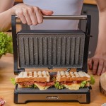 WAP Sanduicheira Grill em Inox WS1000 2 em 1 com Abertura 180° e Coletor de Gordura Removível, Antiaderente 1000W 127V - Imagem 17