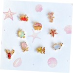 1 gargantilha elegante de clavícula de praia com zircônia colorida de animal marinho delicado para festas e eventos - Imagem 4