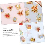 1 gargantilha elegante de clavícula de praia com zircônia colorida de animal marinho delicado para festas e eventos - Imagem 7