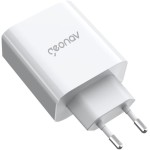 Geonav Carregador Universal SuperPower GaN Duo, 65W, 1 USB-A e 1 USB-C, tecnologias Quick Charge, Power Delivery, PPS*, CH65PDQC, Branco - Imagem 5