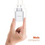 Geonav Carregador Universal SuperPower GaN Duo, 65W, 1 USB-A e 1 USB-C, tecnologias Quick Charge, Power Delivery, PPS*, CH65PDQC, Branco - Imagem 6