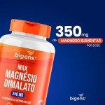 Max Magnésio Dimalato, 350mg de magnésio elementar por dose, 180 cápsulas, Biogens - Imagem 5