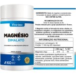 Magnésio Dimalato 590mg – 60 Cápsulas Suplemento com Alta Absorção - Imagem 2