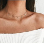 Colar Gargantilha Choker Estrela Banhado A Prata Moda - Imagem 3