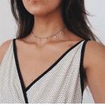 Colar Gargantilha Choker Estrela Banhado A Prata Moda - Imagem 4