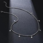 Colar Gargantilha Choker Estrela Banhado A Prata Moda - Imagem 5