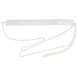 Generic Moda Prata Cristal Gargantilha Colar Brilhante único Colar de Liga para Mulheres Meninas Aniversário Casamento Prata - Imagem 6