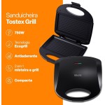 Sanduicheira Minigrill Gourmet com Chapa Dupla e Revestimento Antiaderente 127V 750W Multi - CE043 - Imagem 3