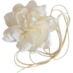 Fancyes Gargantilha de Flores com Gola Floral, Gargantilha com Corrente de Clavícula, Pescoço, Gargantilha de Flores para Noiva - Imagem 7
