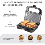 WAP Sanduicheira Grill em Inox WS750 com Aquecimento Rápido Speed Heat e Alça Isotérmica, Antiaderente 750W 127V - Imagem 10