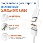 Carregador Ultra Rápido 40W - Bivolt - Cabo de Carregamento USB C - Tipo C 1m [KRV Magazine] - Imagem 5
