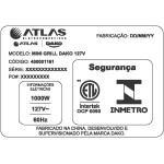 Sanduicheira e Grill 2 em 1 Elétrico Dako Potência 1000W - 127V - Imagem 7