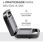 WAP Sanduicheira Grill em Inox WS750 com Aquecimento Rápido Speed Heat e Alça Isotérmica, Antiaderente 750W 220V - Imagem 11