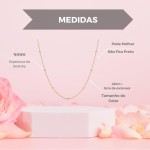 Colar Bolinha Feminino Aço Inox Dourado Gargantilha Presente - Imagem 6