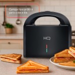 Sanduicheira e Grill HQ 750W Antiaderente Preto HQ-SG004 (127V) - Imagem 8