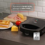 Sanduicheira e Grill HQ 750W Antiaderente Preto HQ-SG004 (127V) - Imagem 9