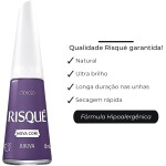Kit 5 Esmaltes Risqué Cores Cremosas Tons Lilás Lavanda Esmalte (5 Cores) - Imagem 5